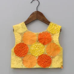 Best Yellow Jumpsuit With Embroidered Top Ethnic Wear
