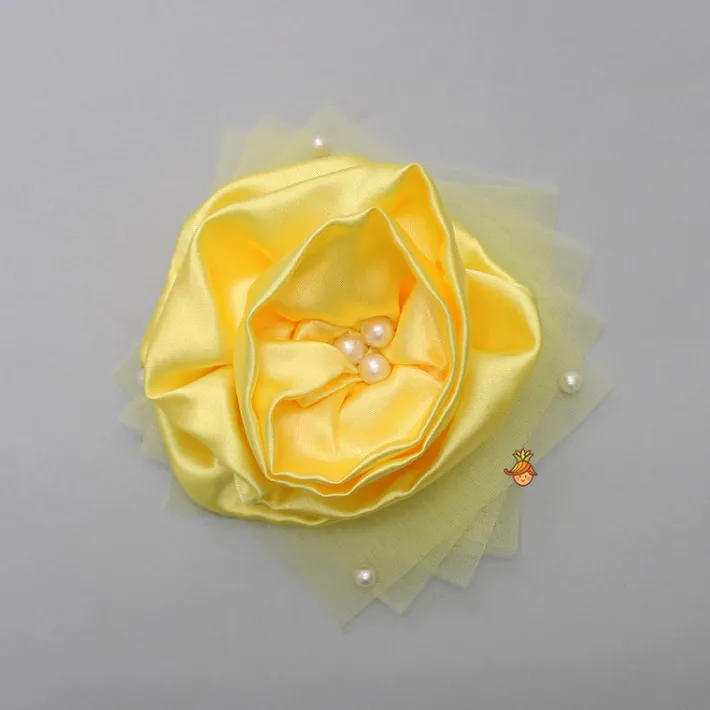 Hot Yellow Lacy Floral Dress Dresses & Sets | Dresses