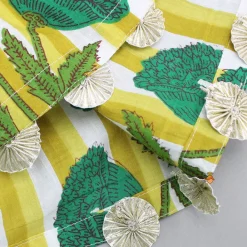 Online Yellow Printed Gota Lace Detailed Kurti And Pant Twinning Sets | Ethnic Wear