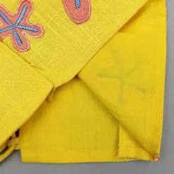 Fashion Yellow Thread Embroidered Crop Top And Pleated Lehenga Ethnic Wear | Lehengas & Ghagras