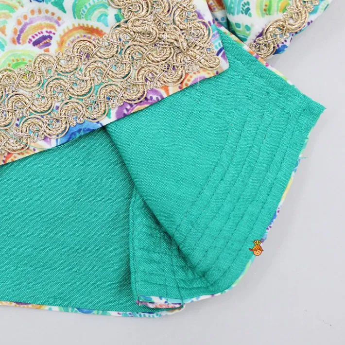 New Zari Embroidered Stylish Crop Top And Colourful Lehenga With Sling Bag Twinning Sets | Ethnic Wear