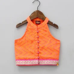 Fashion Zig-Zag Printed Top With Printed Dhoti Ethnic Wear | Dhotis & Patialas