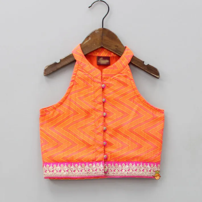 Fashion Zig-Zag Printed Top With Printed Dhoti Ethnic Wear | Dhotis & Patialas