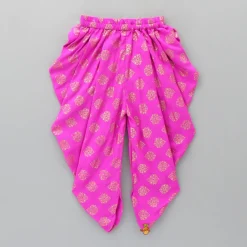 Fashion Zig-Zag Printed Top With Printed Dhoti Ethnic Wear | Dhotis & Patialas